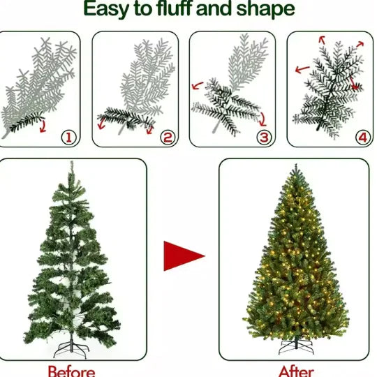 Christmas Tree with Warm Lights - Gadgetmanic.com