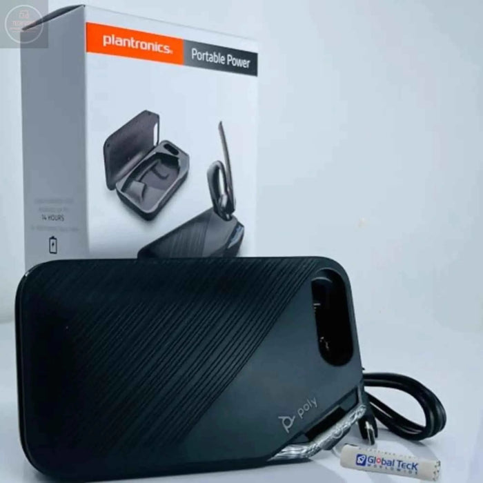 Poly Plantronics Voyager 5200 Charging Case and Docking Stand - Global Teck Bundle with GTW Microfiber Cloth - Gadgetmanic