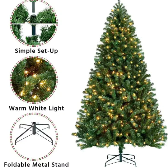 Christmas Tree with Warm Lights - Gadgetmanic.com