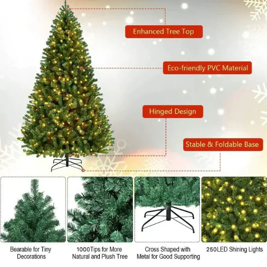 Christmas Tree with Warm Lights - Gadgetmanic.com