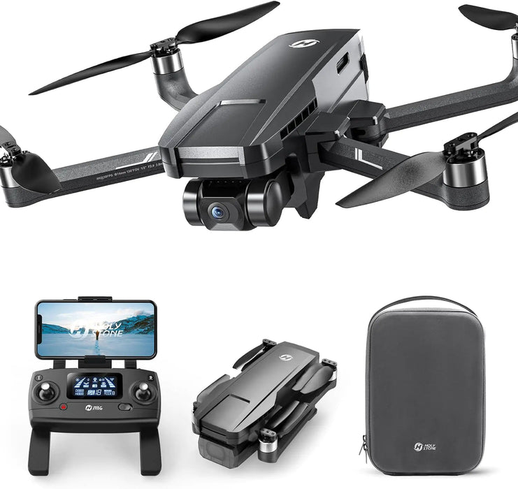 Holy Stone HS720G GPS Drones with Camera for Adults 4K FAA 2-Axis Gimbal Built-in Remote ID 120ยฐFOV Brushless Motor 5G WiFi Transmission Smart Return Home Professional FPV Drone for Beginner - Gadgetmanic