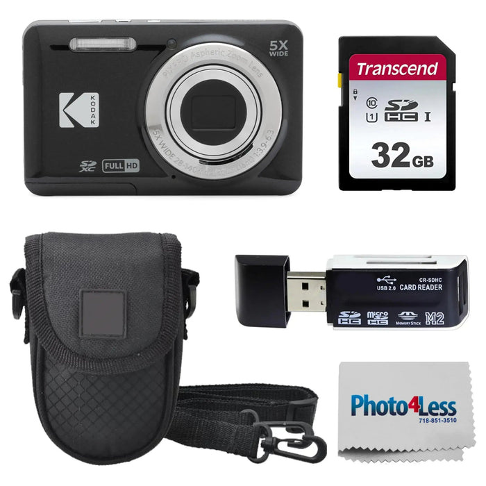 KODAK PIXPRO FZ55 16MP Digital Point & Shoot Camera Bundle - Gadgetmanic.com
