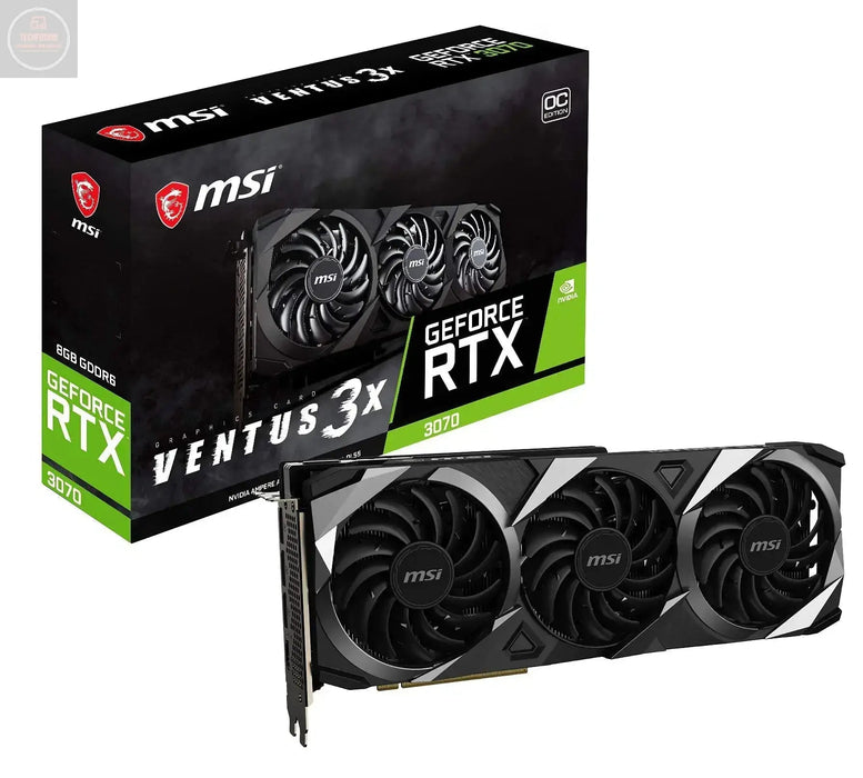 MSI Gaming GeForce RTX 3070 Ventus 3X 8G OC LHR 8GB GDRR6 256-Bit HDMI Triple Torx Fan 3 Graphics Card for PC Gaming Computer NVIDIA GPU Video Card Fast Computer Graphics Cards for Gamers (Renewed) - Gadgetmanic