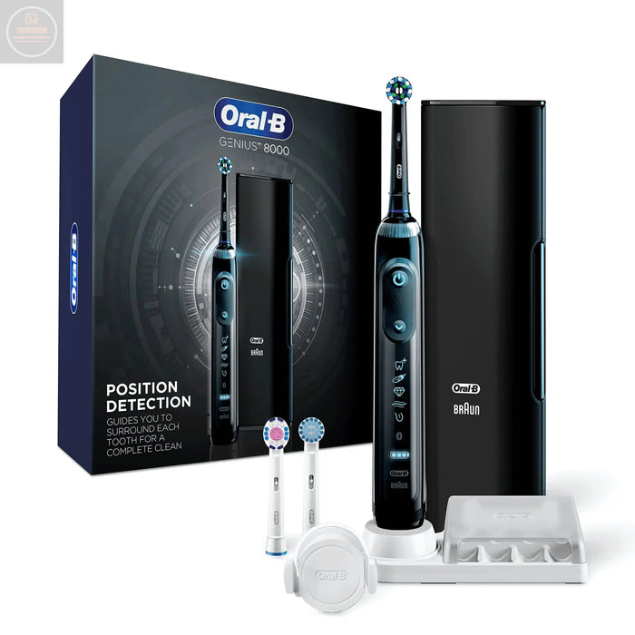 Oral-B Genius 8000 Electric Electric Toothbrush with Bluetooth Connectivity Black - Gadgetmanic