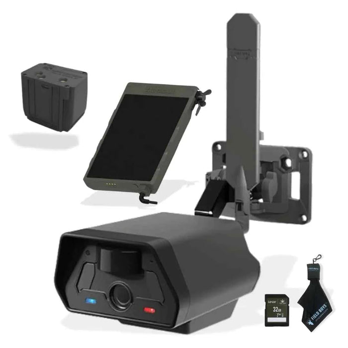 TACTACAM Defend Cellular Security Camera - No WiFi Required - Motion Activated Wireless Camera - Motion Detection - Includes Solar Panel Rechargeable Battery SD Card and Microfiber Cleaning Cloth - Gadgetmanic