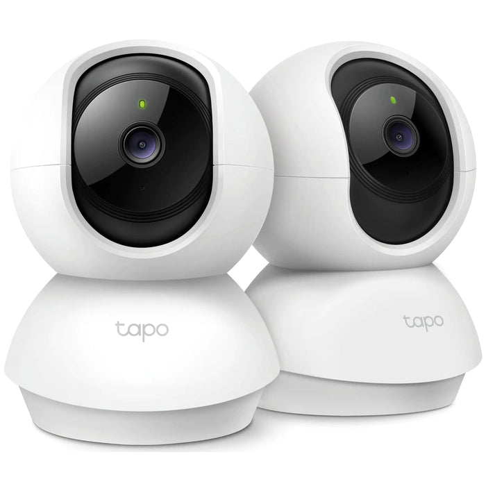 TP-Link Tapo 2K Pan/Tilt Security Camera for Baby Monitor Dog Camera w/Motion Detection 2-Way Audio Siren Night Vision Cloud & SD Card Storage Works with Alexa & Google Home 2-Pack (C210P2) - Gadgetmanic