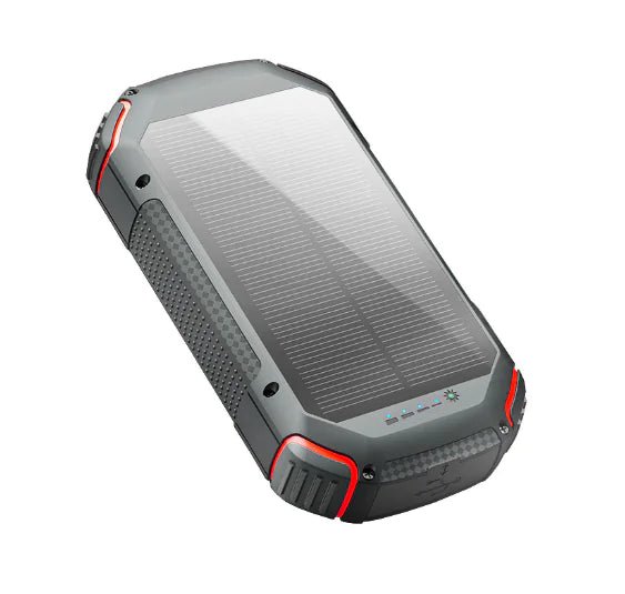 20000mAh Waterproof Solar Power Bank with Red Light - Gadgetmanic