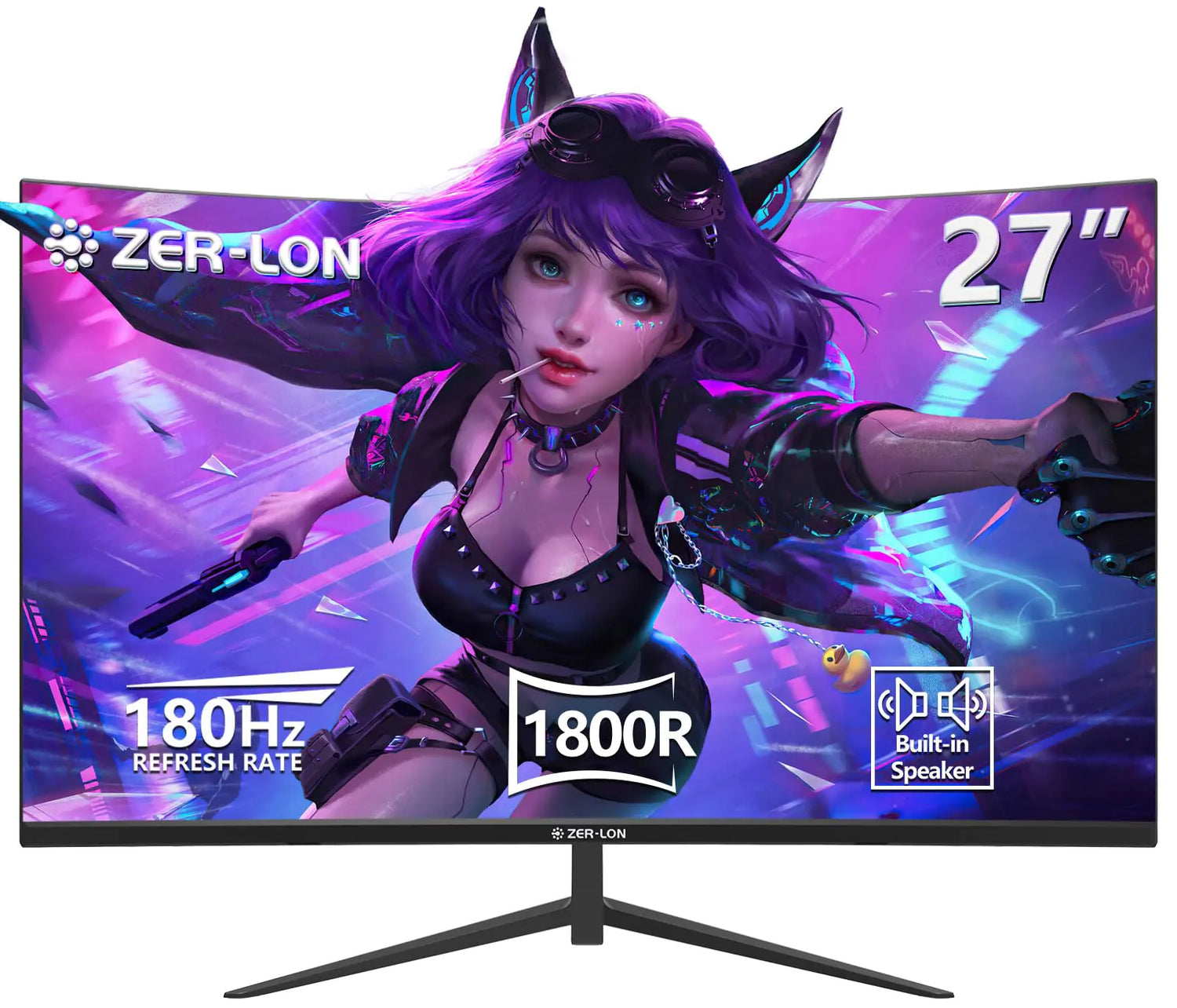 ZER-LON 27 inch Curved Gaming Monitor 144hz/180hz PC Monitor FHD 1080P VA Screen 1800R Computer Monitors 1ms(GTG) with FreeSync & Eye-Care Technology DisplayPort HDMI Support Wall Mount Install - Gadgetmanic.com