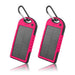 5000mAh Solar Power Bank Phone Charger (2-Pack) - Gadgetmanic