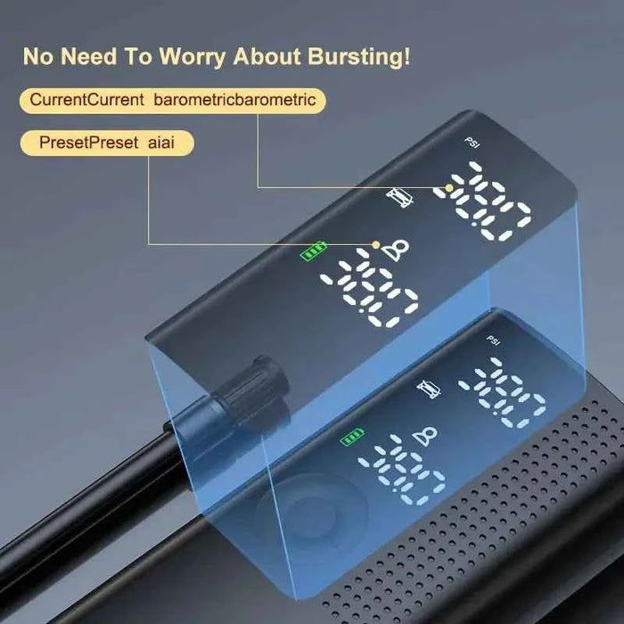 Car Electrical Air Pump Mini Portable Wireless - Gadgetmanic