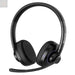 Bluetooth Headset with Noise Cancelling Microphone & Mic Mute 30H+ Talking Time Wireless Headset V5.1 Bluetooth Headphone for Work/Ms Teams/Zoom/Cell Phone/Laptop/Call Center/Office/Home - Gadgetmanic