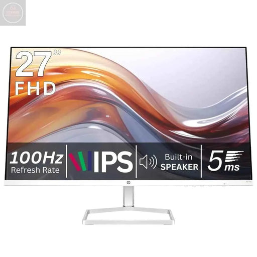 HP Series 5 27 Inch Computer Monitor IPS Full HD 300 nits 100Hz 5ms Integrated Speakers HDMI Port Audio Jack Anti-Glare Adjustable Tilt PC Screen Desktop Monitor 527sa 94F48AA (Renewed) - Gadgetmanic