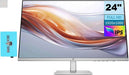 HP Series 5 524sh Monitor (Replaces M24h) 24" FHD IPS 300 Nits Display w/Docztorm USB Port Expander 1x HDMI 1x VGA Flicker-Free -5 to +25 Degrees Adjustable Tilt Black/Silver (2024 Latest Model) - Gadgetmanic