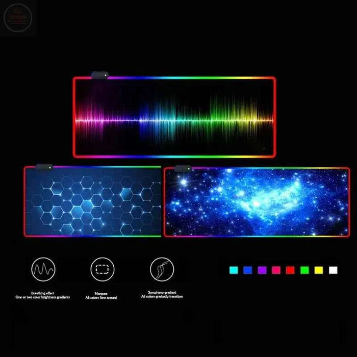 RGB Backlit Gaming Mouse Pad - Gadgetmanic