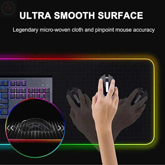 RGB Luminous Gaming Mouse Pad - Gadgetmanic