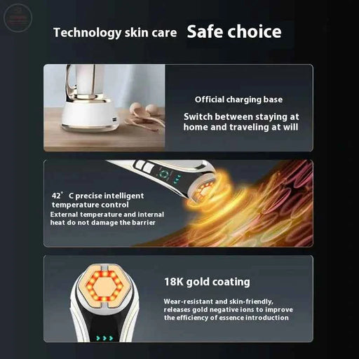 Ultrasonic EMS Beauty Device - Gadgetmanic