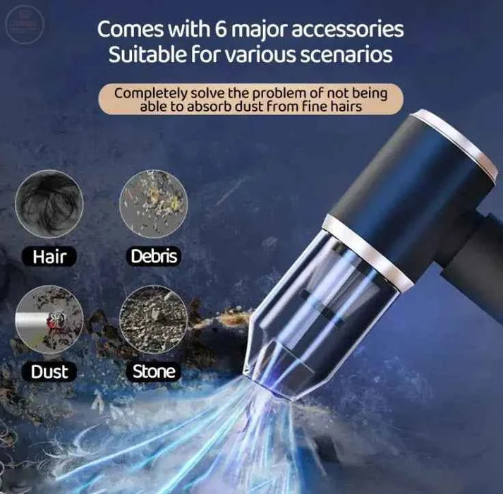 Wireless Mini Car Vacuum - Gadgetmanic