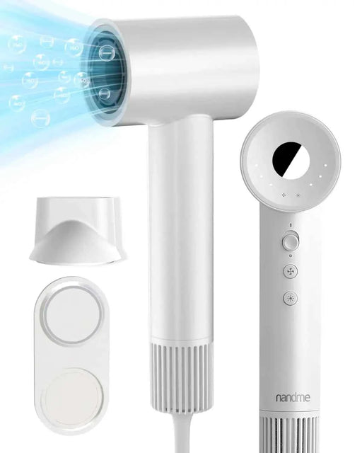 Hair Dryer 110000 RPM High Speed Blow Dryer 200 Millions Negative Ionic Hair Dryer for Fast Drying 1600W Quiet Hairdryer for Travel Hair Dryer with Concentrators Nozzle 4 Temp & 3 Speed Settings - Gadgetmanic
