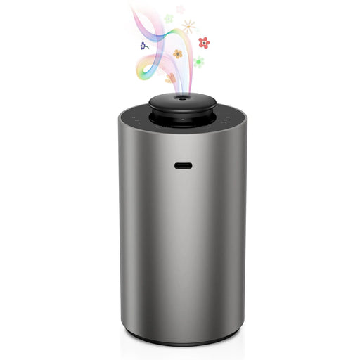 Airversa Waterless Essential Oil Diffuser for Home Aromatherapy Scent Diffusers with 3 Timer Settings or Timer-Off 3 Mist Levels for Car Room Studio Office ANX Premium Metal Spce Grey - Gadgetmanic