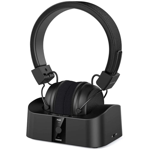 BESIGN BTH02 Wireless Headphones for TV Watching with Bluetooth Transmitter Charging Dock TV Headphones Wireless for Seniors Bluetooth TV Headsets 100ft Range No Audio Delay - Gadgetmanic