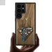 Carveit Designer Wooden Case for Samsung Galaxy S23 Ultra Case Cover [Wood Engraving & Shell Inlay] Wood Phone Case Compatible with Wireless Chargers Galaxy S23 Ultra Case (Falls Landscape-Walnut) - Gadgetmanic