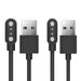 Compatible with Motast 1.69" Smartwatch Charger Lamshaw Magnetic USB Replacement Charging Cable Compatible with MuGo P36 Smartwatch 1.69" / Motast 1.69" Smartwatch (2 Pack-Black+Black) - Gadgetmanic