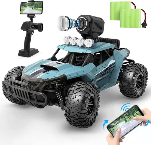 DEERC RC Cars DE36W Remote Control Car with 1080P HD FPV Camera 1/16 Off-Road High Speed Monster Trucks for Kids Adults 60 Min Play - Gadgetmanic