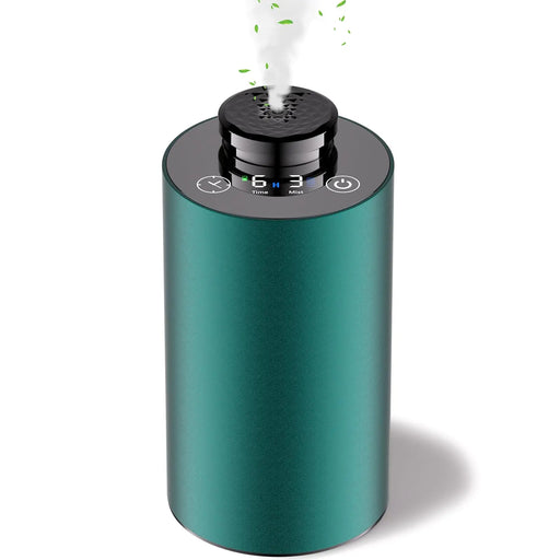 Diffuserlove Waterless Diffuser Essential Oil Diffusers Portable Car Aromatherapy Diffuser Travel Cordless Air Diffuser for Home Rechargeable Scent Machine Green - Gadgetmanic