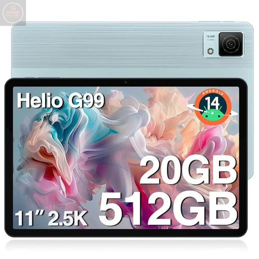 DOOGEE T40 Android 14 TabletHelio G99 Octa-Core IPS 1600x2560 Gaming Tablet11" 2.5K Ultra Clear Display Tablet20GB+512GB/2TB ExpandAndroid Tablet with 8580mAh BatteryDual SIM 4GFace UnlockOTG - Gadgetmanic