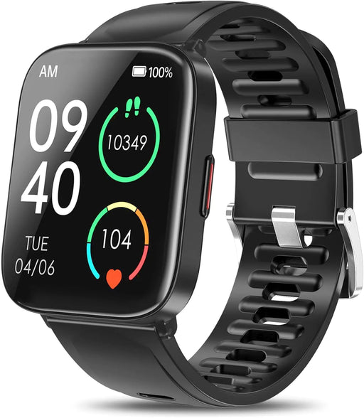 DUREXO Smartwatch 5ATM Waterproof Fitness Mens Smartwatch 1.69 Touch Screen Fitness Watch Multi-Sport Mode Smartwatch Compatible with Android iOS Phones - Gadgetmanic