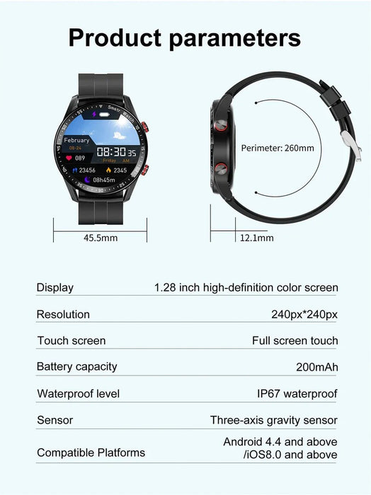 ECG+PPG Smart Watch - Gadgetmanic