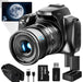 G-Anica Digital Camera 64MP&40 X Zoom Cameras for Photography & Video4K Optical Vlogging Camera for YouTube with Flash WiFi & HDMI Output，32GB SD Card(Black) - Gadgetmanic
