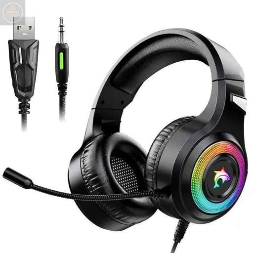 Gaming Headset With Microphone Light - Gadgetmanic