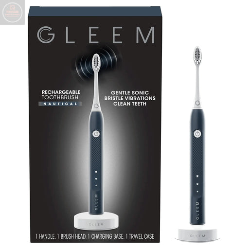 Gleem Rechargeable Electric Toothbrush Nautical Blue - Gadgetmanic