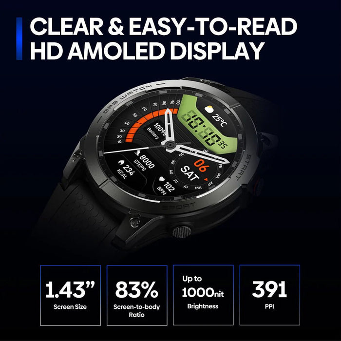 GPS Positioning Sport Smart Watch - Gadgetmanic