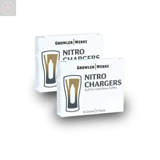 GrowlerWerks Nitro N2O Chargers 10-Pack Silver - Gadgetmanic