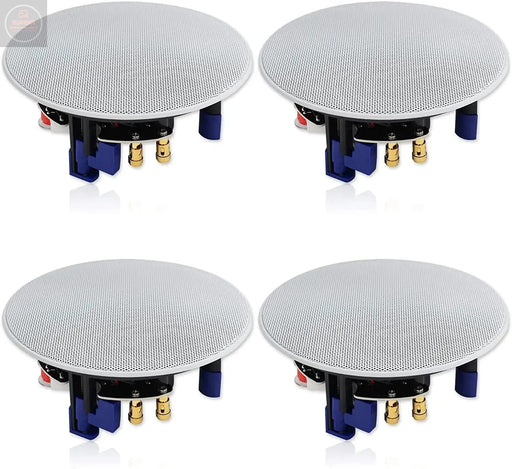 Herdio 320 Watts 2 Way Flush Mount Ceiling Speakers 4 Inches for Bathroom KitchenLiving RoomOffice 4 Speakers - Gadgetmanic