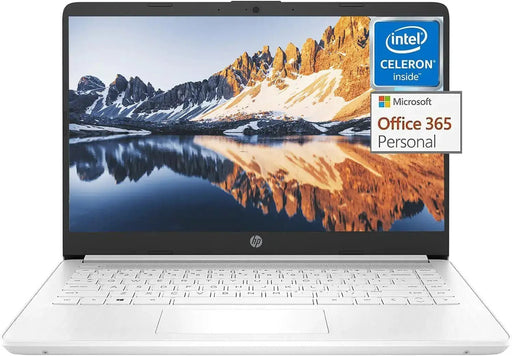 HP 14 Inch Ultral Light Laptops for Business College Students Laptop Intel Celeron N4120 16GB RAM 320GB Storage(64GB eMMC+256GB Micro SD) 1-Year Office 365 & Windows 11 S White - Gadgetmanic
