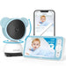 ieGeek 5 Baby Monitor WiFi Smartphone 1080P Baby Camera Via Screen and App Control Night Vision Video Baby Monitor with Sound& Motion Detection 2-Way Talk 360° PTZ LCD Monitor Control - Gadgetmanic