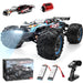 ITEFDTUTNE Brushless RC Buggy 1/10 4X4 RTR All Terrains RC Truck High Speed 4WD Remote Control Off-Road RC Drift Car Electric Car Gift for Adults Boys 2pcs 2200 mah Batteries - Gadgetmanic