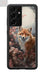 Jeuloth for Samsung Galaxy S21 Ultra Phone Case - Celestial Fox in Flowers Designed Phone Cases - TPU Phone Cases - Drop Protection - Gadgetmanic