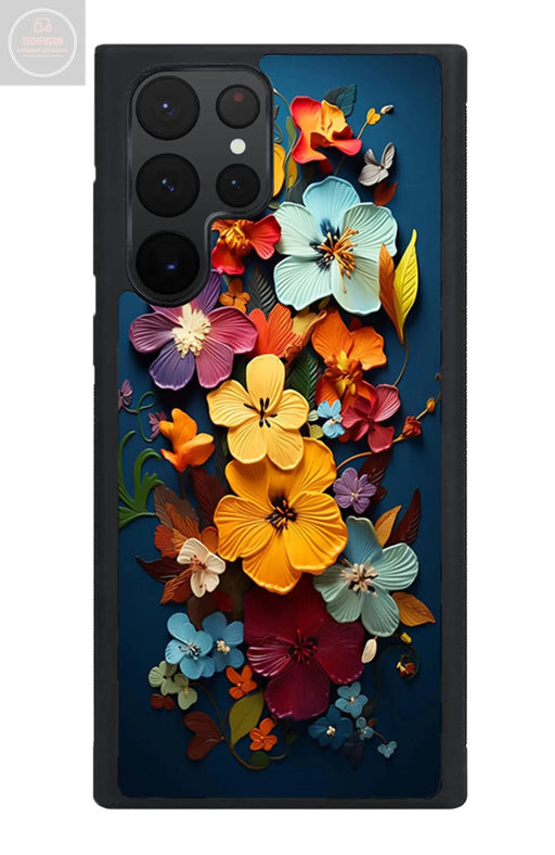 Jeuloth for Samsung Galaxy S22 Ultra Case - Colourful Floral Designed Phone Cases - TPU Phone Cases - Drop Protection - Gadgetmanic