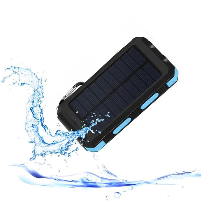 Jumbo Capacity 20,000 mAh Waterproof Solar Power Bank - Gadgetmanic