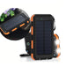 Jumbo Capacity 20,000 mAh Waterproof Solar Power Bank - Gadgetmanic