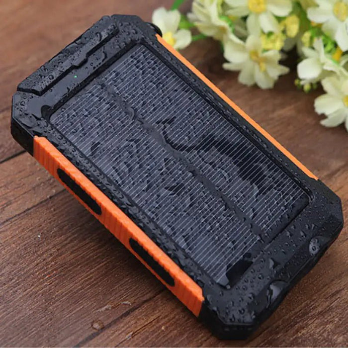 Jumbo Capacity 20,000 mAh Waterproof Solar Power Bank - Gadgetmanic