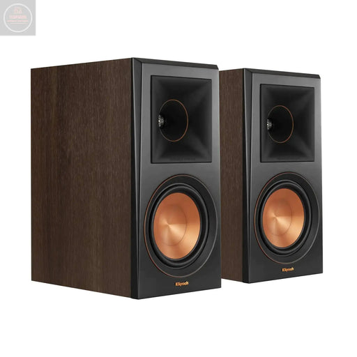 Klipsch RP-600M Bookshelf Speakers (Pair) (Walnut) - Gadgetmanic