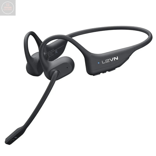 LEVN Open Ear Headphones with Mic Bluetooth Headset with Microphone AI Noise Cancelling Multipoint Connect Bluetooth 5.3 Headset Sweatproof Wireless Headset for Work Driving Running Workouts - Gadgetmanic
