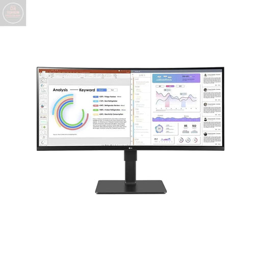 LG Ultrawide 34BQ77QB-B 34" Webcam UW-QHD Curved Screen LED Monitor - 21:9 - Textured Black - Gadgetmanic