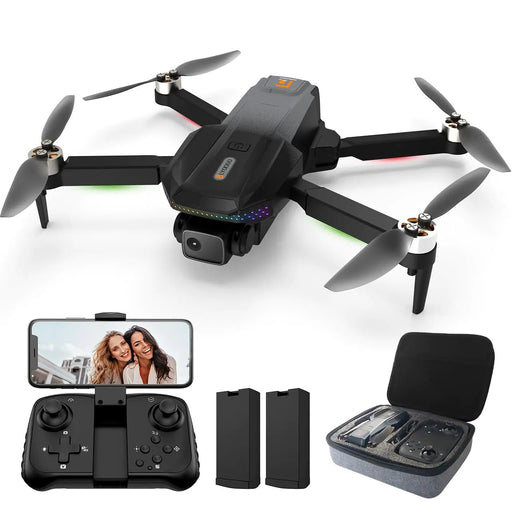 LYOOGO Drone with Camera for Beginners and Adults 1080P Foldable FPV Mini Drones with 2 BatteriesOne Key Take Off/Land3D FlipTrajectory Flight3 SpeedsHeadless ModeGravity ControlUp to 50 Minutes of Fun - Gadgetmanic