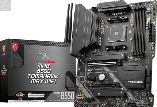 MSI MAG B550 Tomahawk MAX WiFi AMD Gaming Motherboards (AMD AM4 DDR4 PCIe 4.0 SATA 6Gb/s M.2 USB 3.2 Gen 2 HDMI/DP ATX Wi-Fi 6E AMD Ryzen 5000 Series Processors) (Renewed) - Gadgetmanic